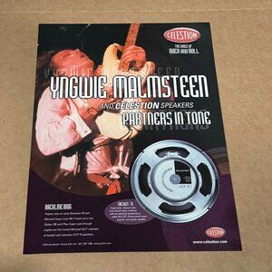 Yngwie Malmsteen - Celestion Speakers - 2002 Print Ad